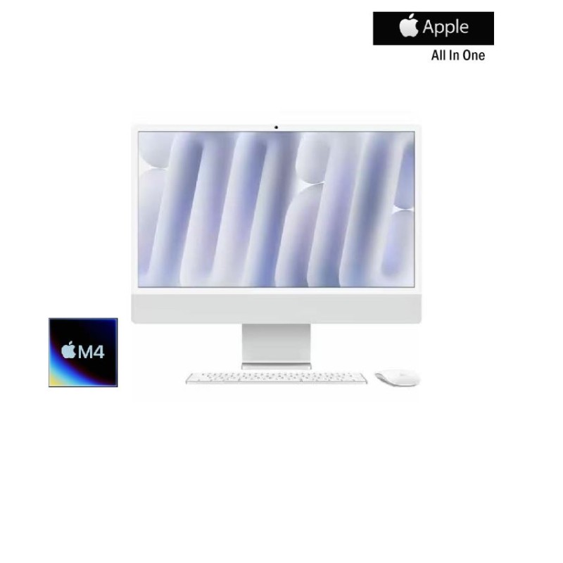 APPLE I Mac 24 | 4.5K-Sliver ( Apple M4/24GB / 256 GB SSD/24''